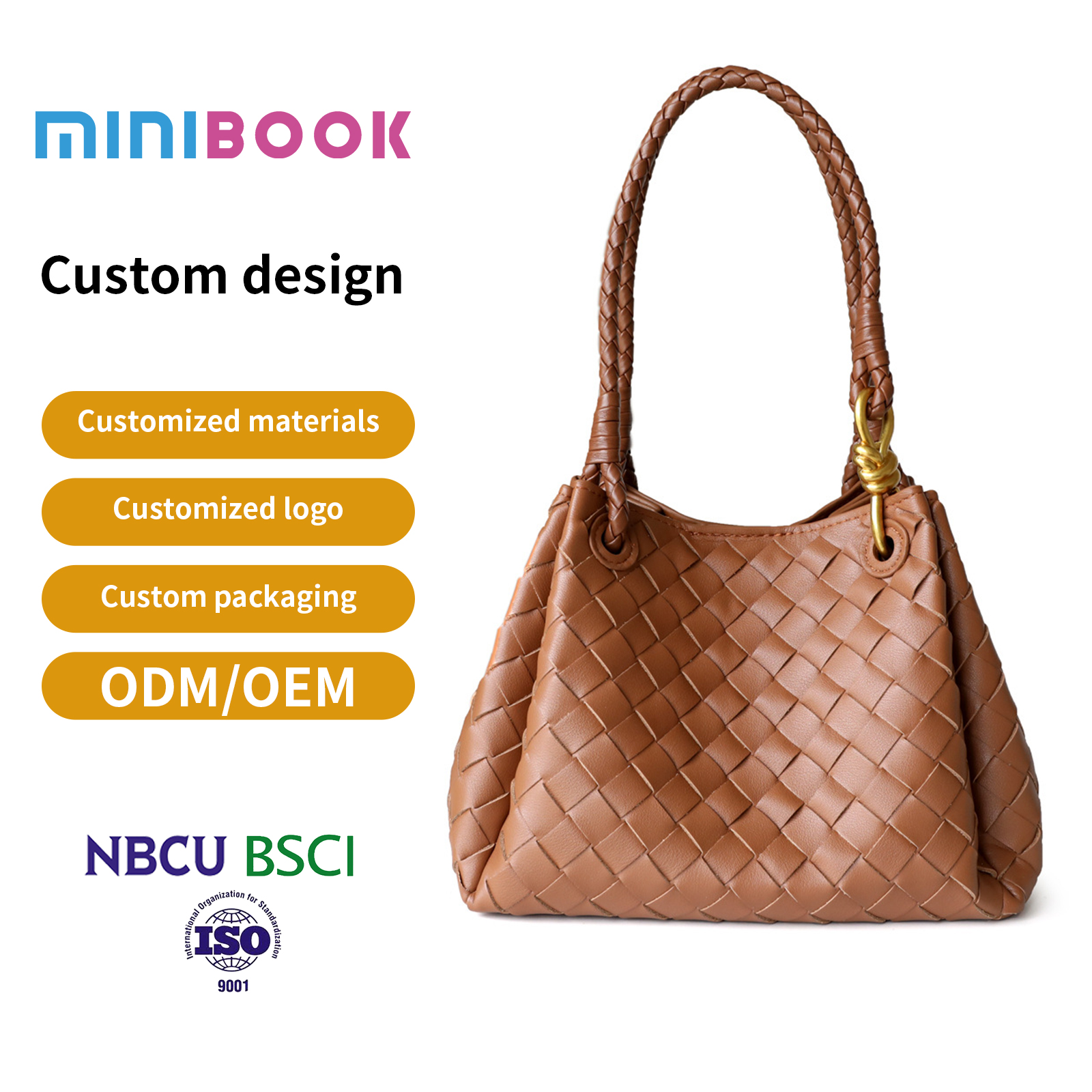 Woven Knot-Detail Shoulder Bag – MN-3254