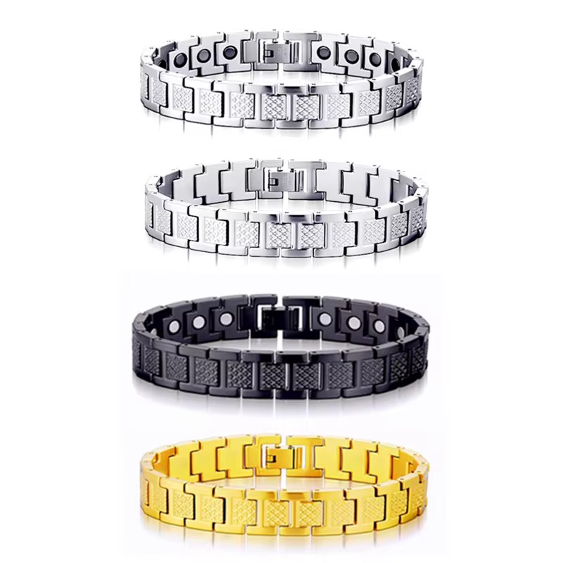 Magnetic Therapy Stainless Steel Link Bracelet