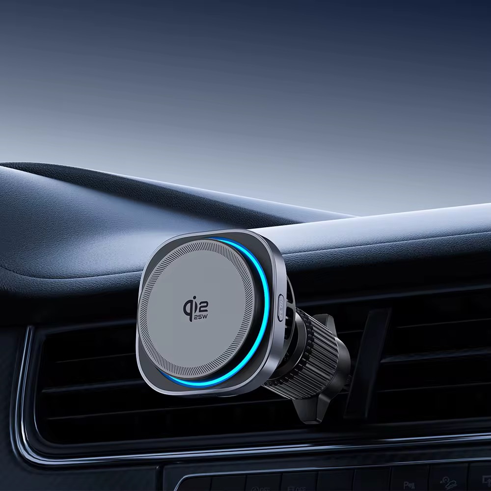 Magnetic Car Wireless Charger Mount – 25W Fast Charging
