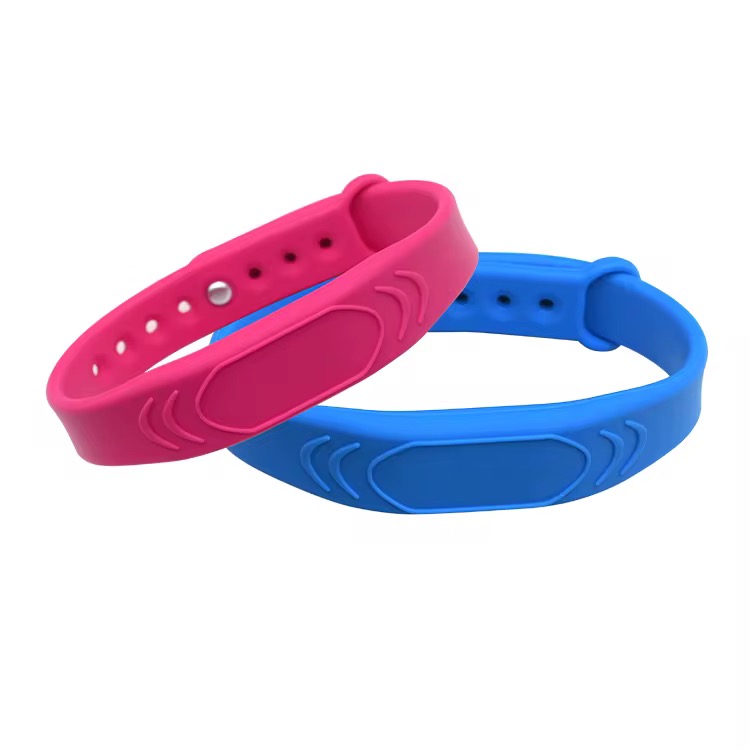 Custom RFID NFC Silicone Wristband – Waterproof Access Control Bracelet