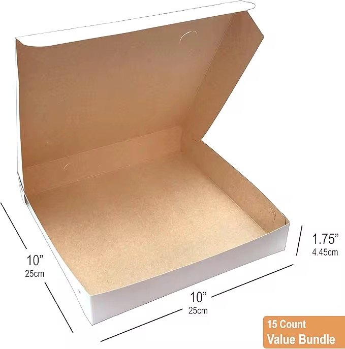 White Cardboard Pizza Box – Premium Takeout & Delivery Packaging