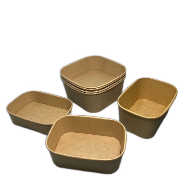 Kraft Food Bowl Container – Eco-Friendly Takeout Tray for Meals, Salads & Snacks