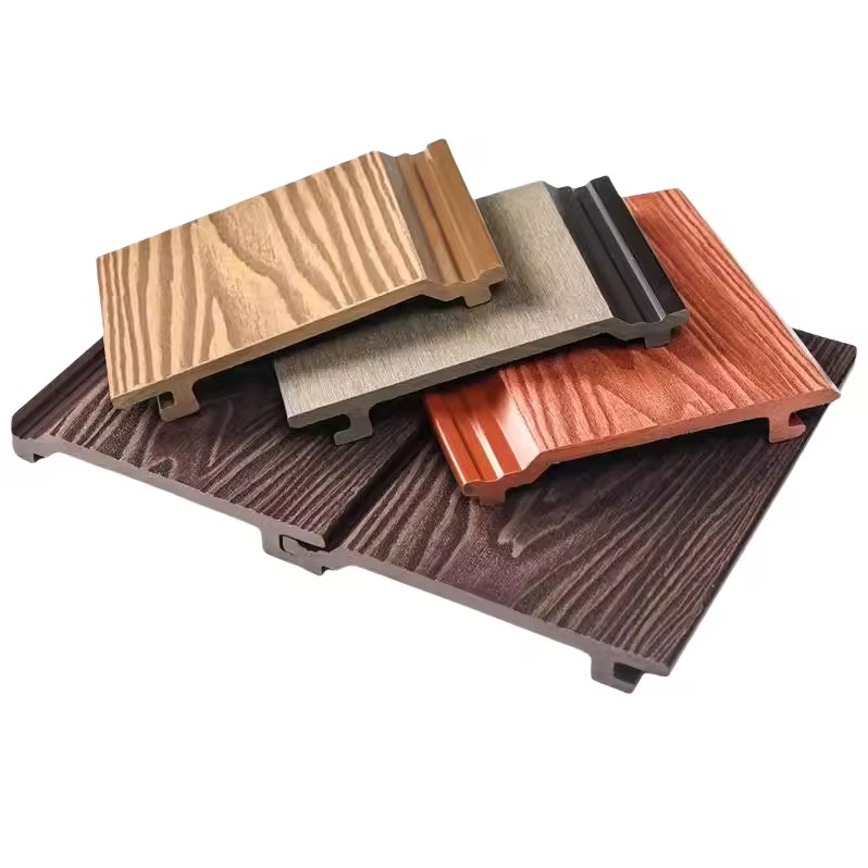 Exterior WPC Wall Cladding Panels – Waterproof Wood Grain Composite Siding