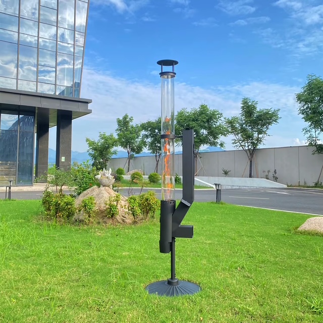 Modern Wood Pellet Patio Heater – Smokeless Outdoor Stove for Garden & Backyard