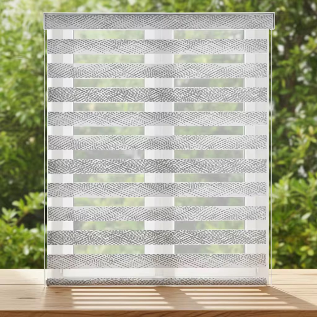 Smart Electric Zebra Blinds – Automatic Blackout Window Shades