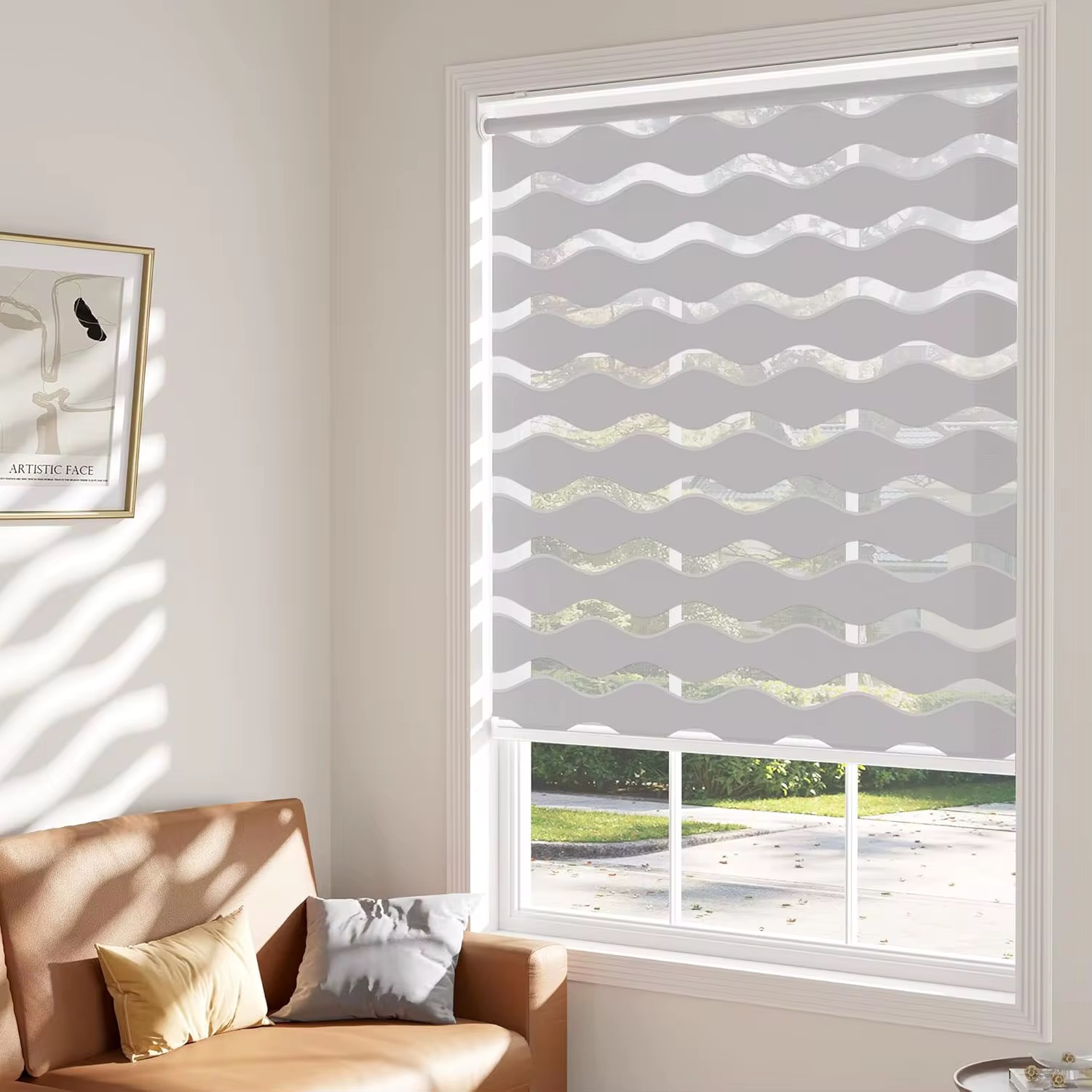Cordless Smart Zebra Blinds – Remote Controlled Light Filtering Shades