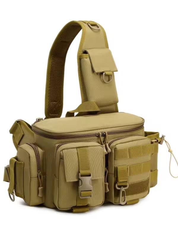 Tactical Fishing Waist Bag – Waterproof Multi-Functional Outdoor Sling Pack