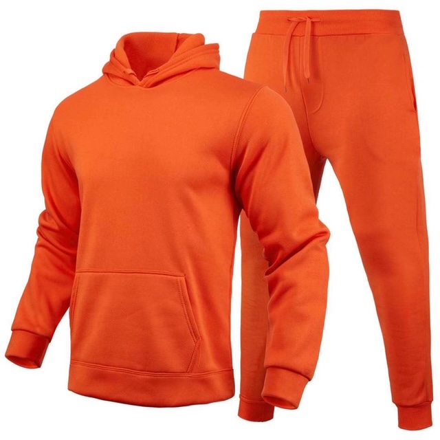 Men’s Premium Hoodie & Sweatpants Set – Custom Logo Tracksuit