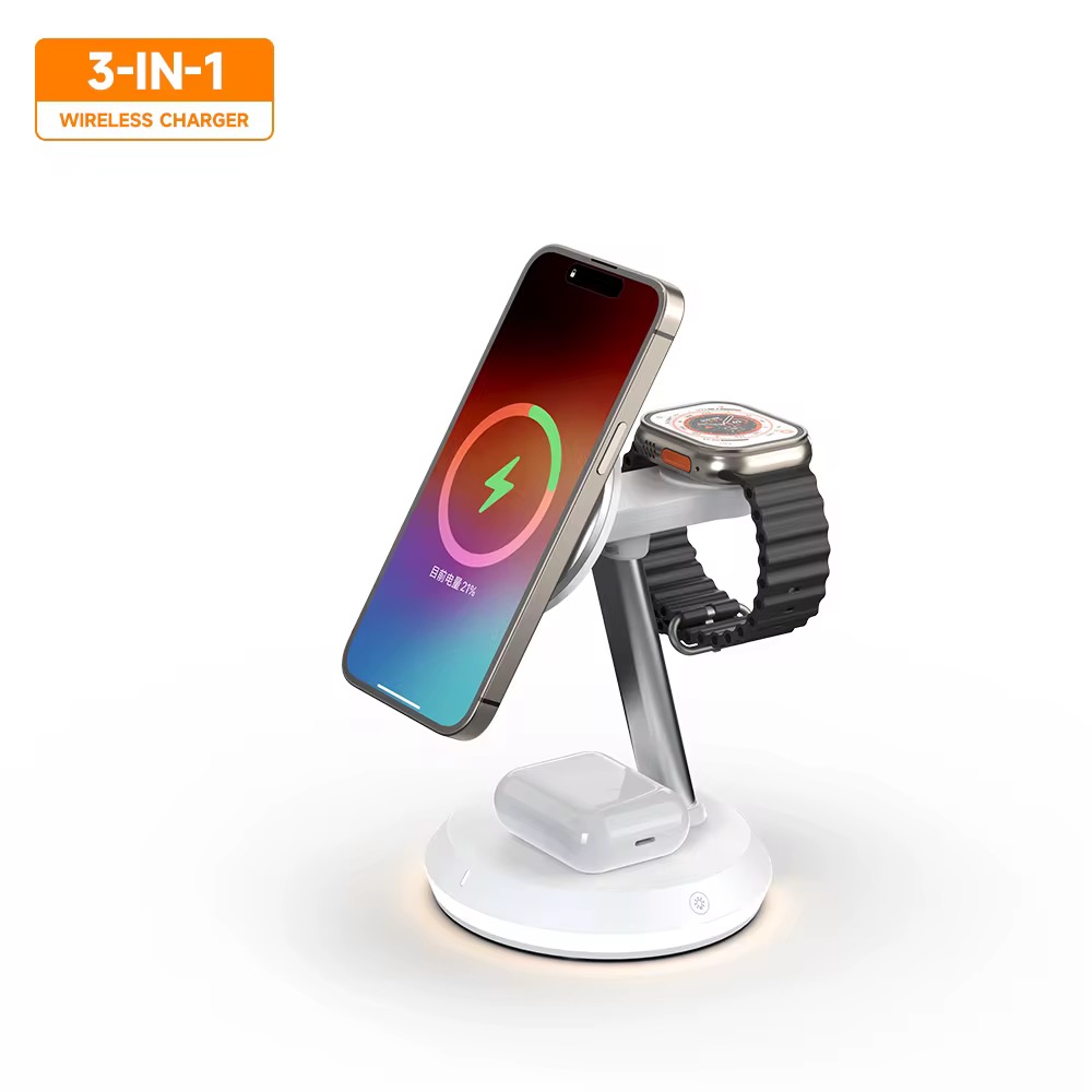 3-in-1 Magnetic Wireless Charger