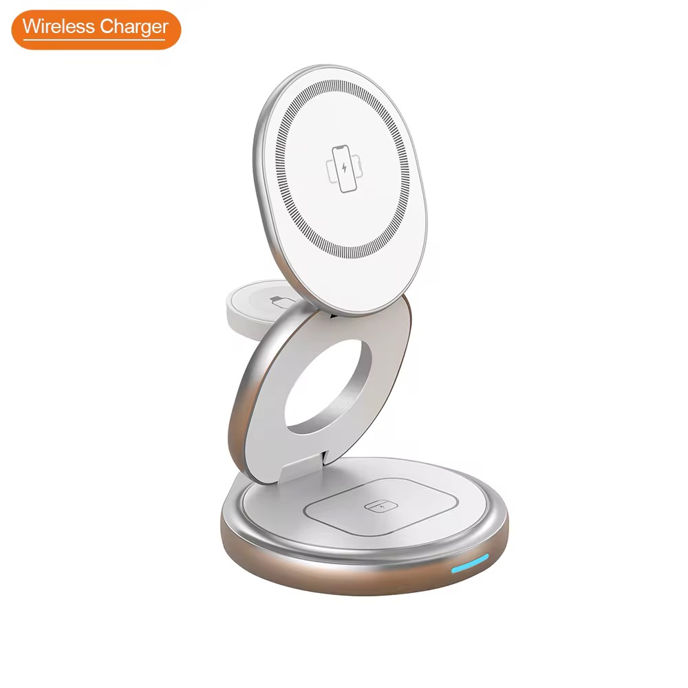 3-in-1 Folding Magnetic Wireless Charger