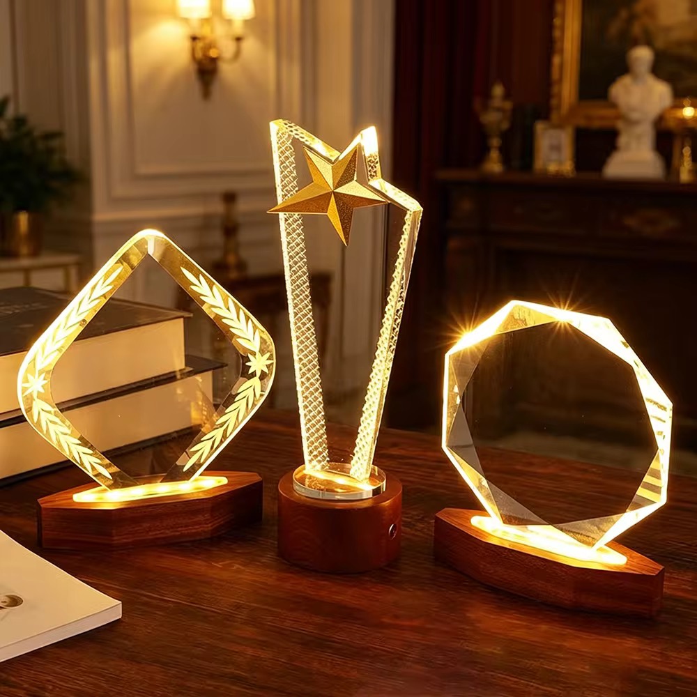 LED Crystal Award Trophy