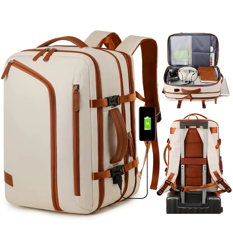 HAIBOWY 2026 Expandable Large Capacity Travel Laptop Backpack for Short Trips