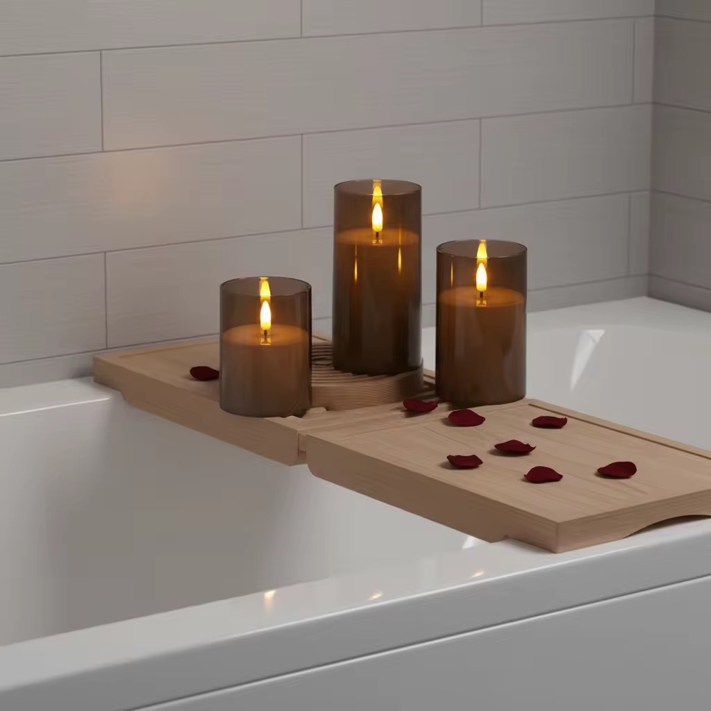 Remote Control LED Pillar Candle Set
